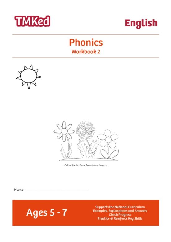 Key stage 1 phonics worksheets for kids - Phonics workbook 2, 5-7 years